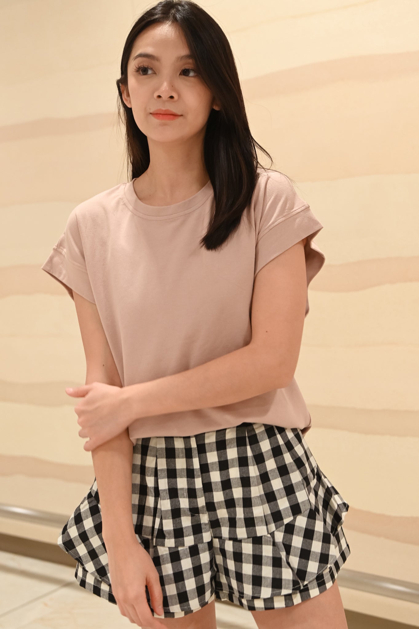 Sheena Sleek Cuffed Sleeved Blouse V2 (Dusty Pink) *Ultra Comfy*