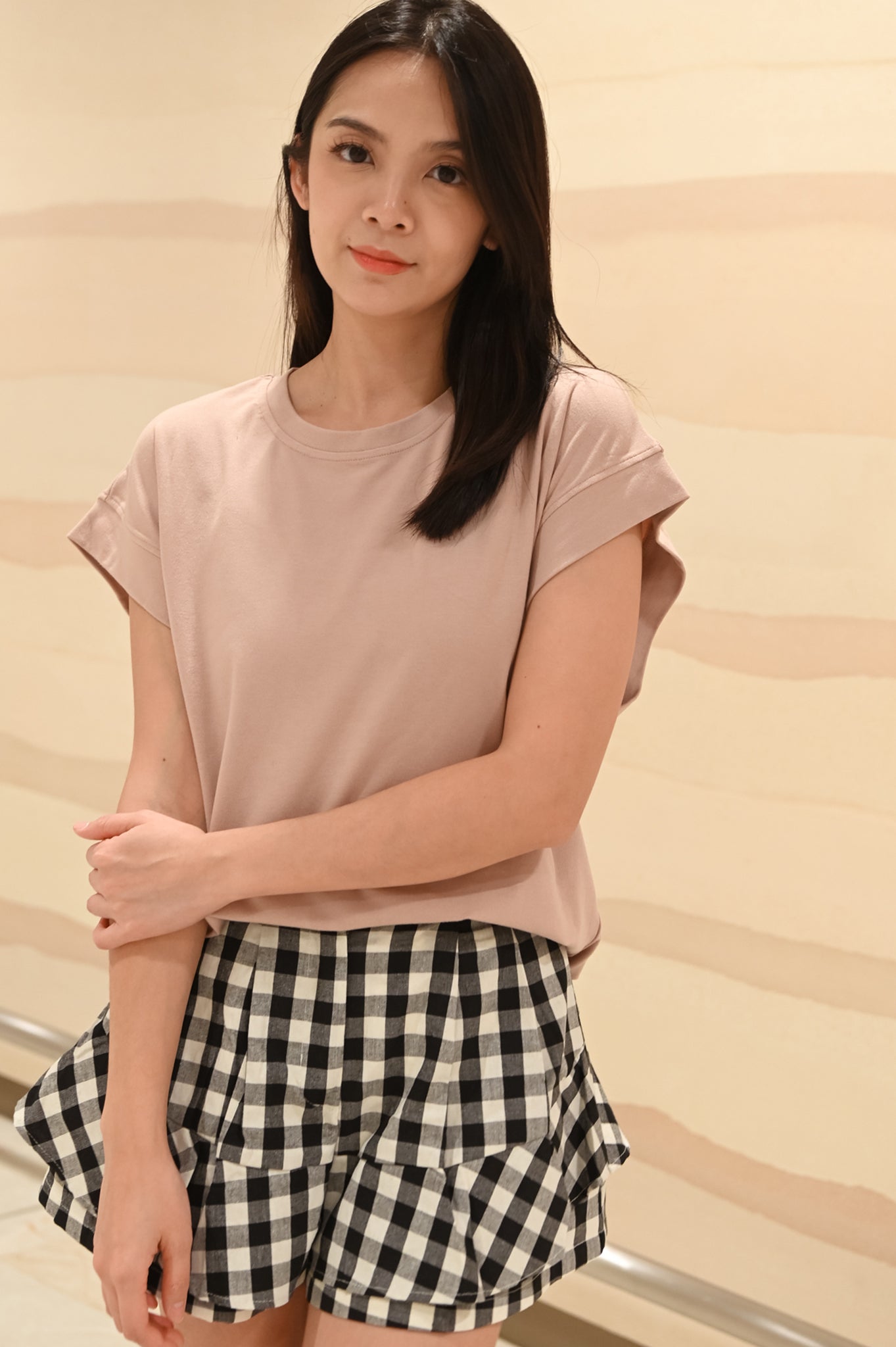 Sheena Sleek Cuffed Sleeved Blouse V2 (Dusty Pink) *Ultra Comfy*