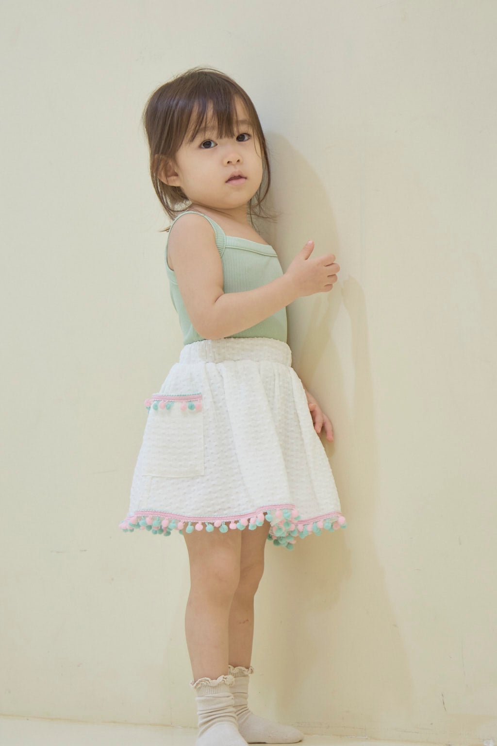 BBTK *BASIC* Kids Knitted Top (Green Apple)