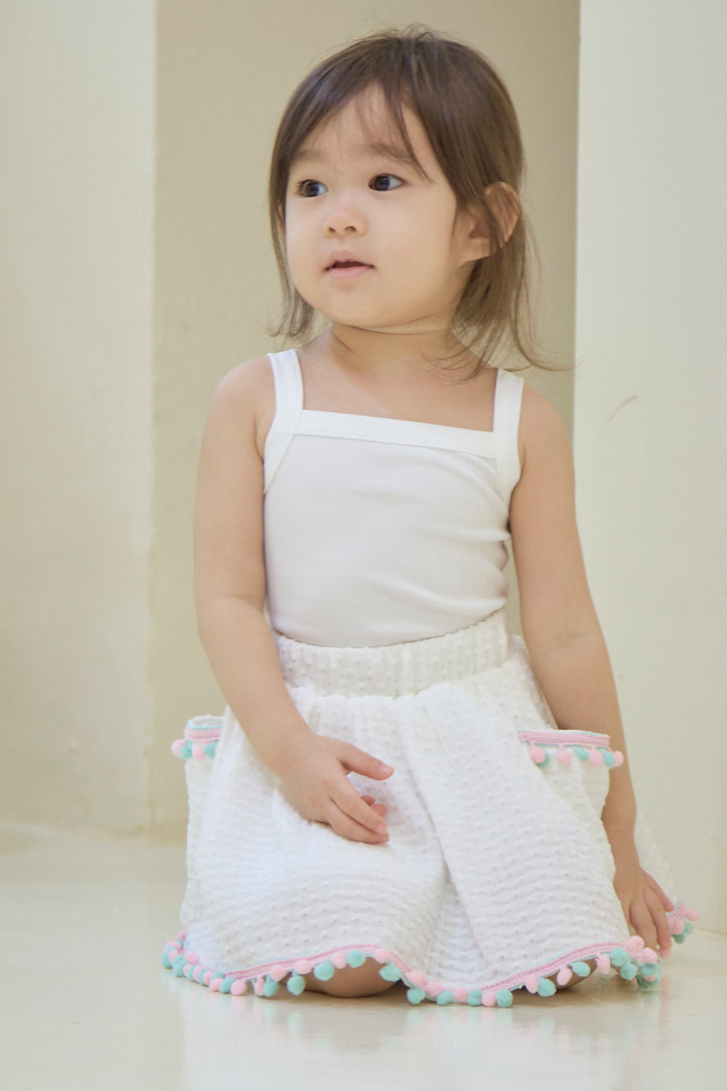BBTK *BASIC* Kids Knitted Top (White)