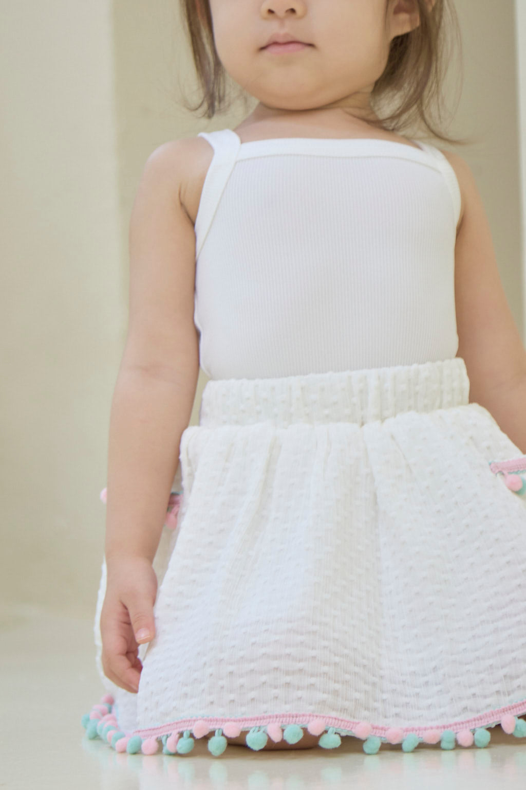 BBTK *BASIC* Kids Knitted Top (White)