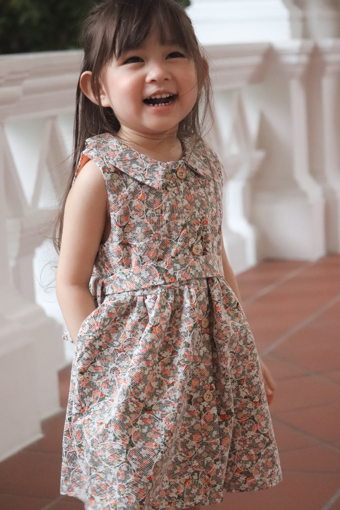 Chloe Peterpan Collar Kids Dress