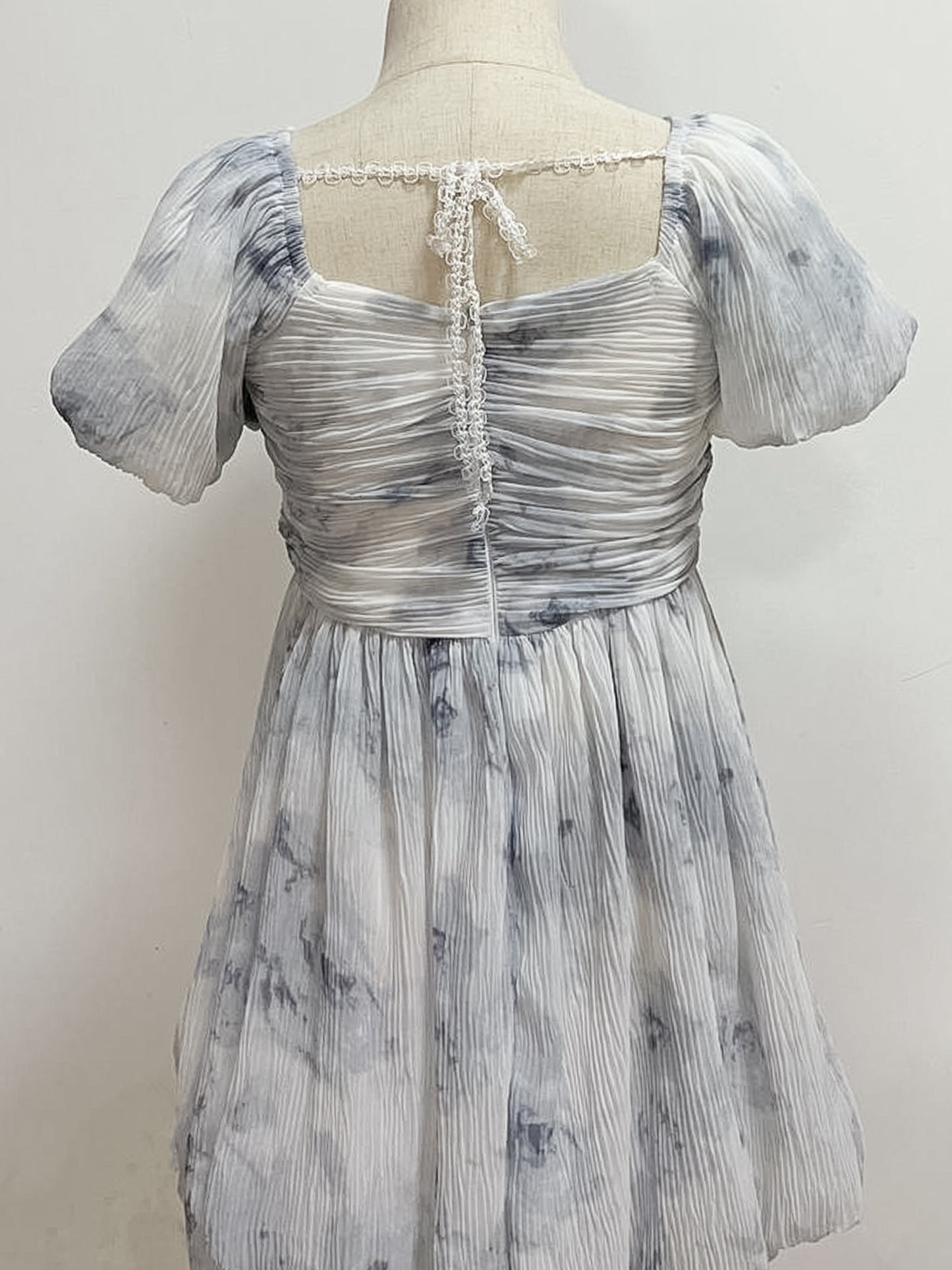 Ethereal Blue Rose Sleeved Dress V2 (Kids)